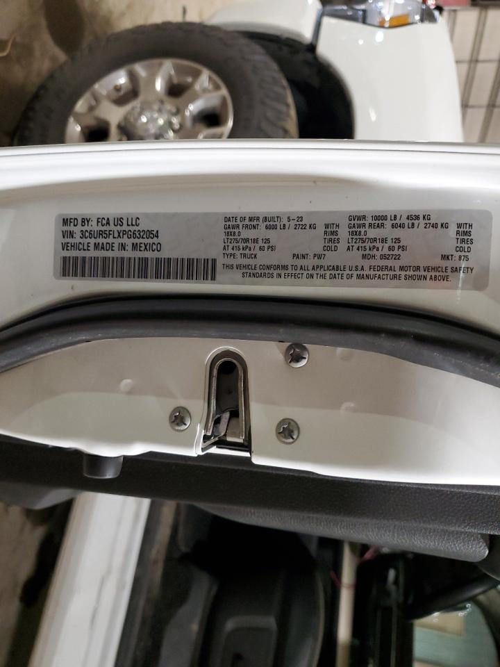 2023 RAM 2500 LARAMIE VIN:3C6UR5FLXPG632054