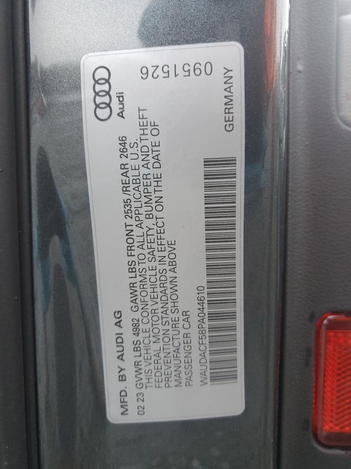 2023 AUDI A5 PREMIUM 45 VIN:WAUDACF58PA044610