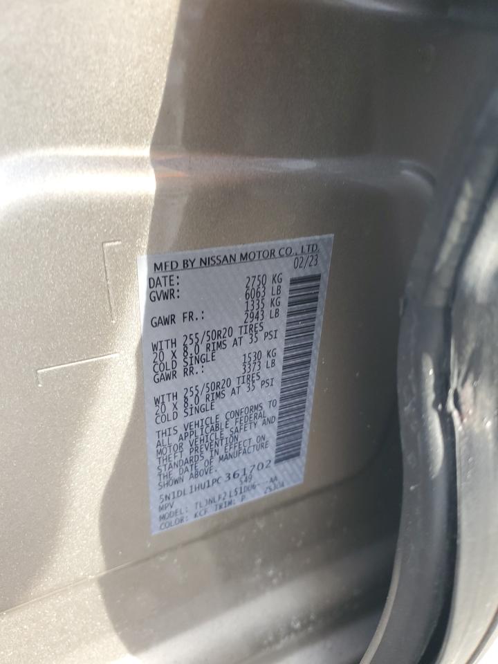 2023 INFINITI QX60 AUTOGRAPH VIN:5N1DL1HU1PC361702