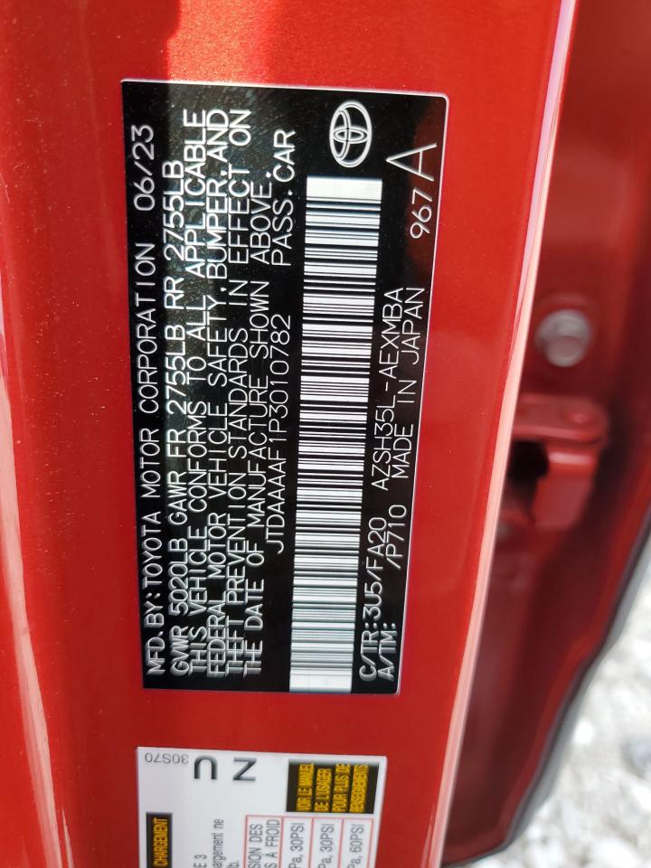 2023 TOYOTA CROWN XLE VIN:JTDAAAAF1P3010782