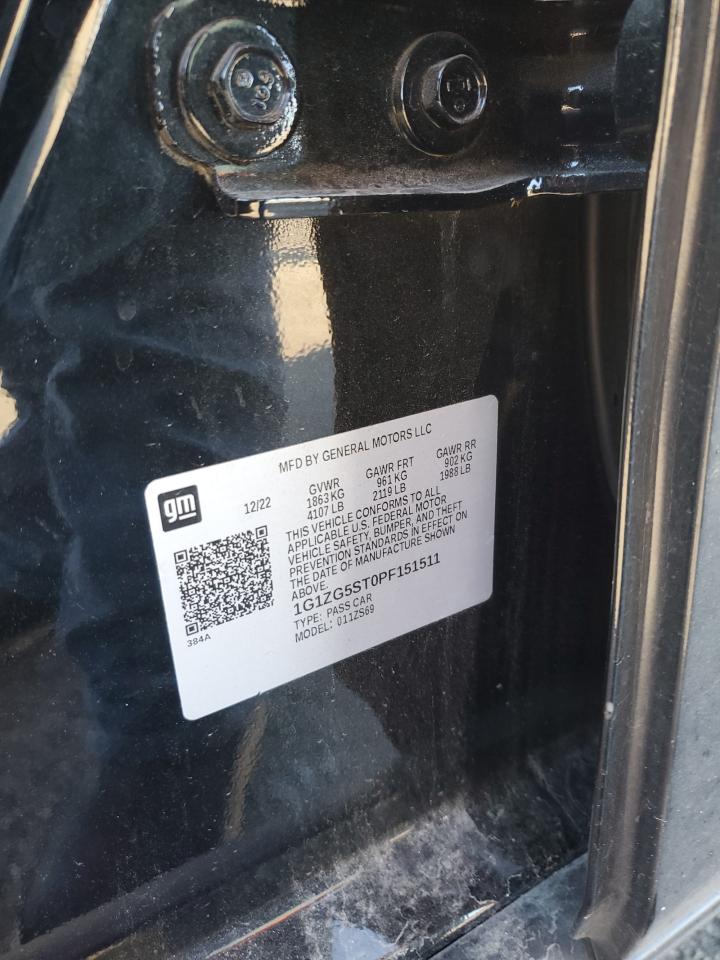 2023 CHEVROLET MALIBU RS VIN:1G1ZG5ST0PF151511