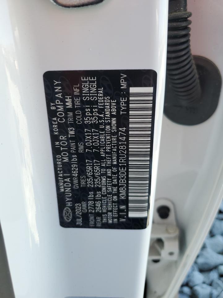 2024 HYUNDAI TUCSON SEL VIN:KM8JB3DE1RU281474