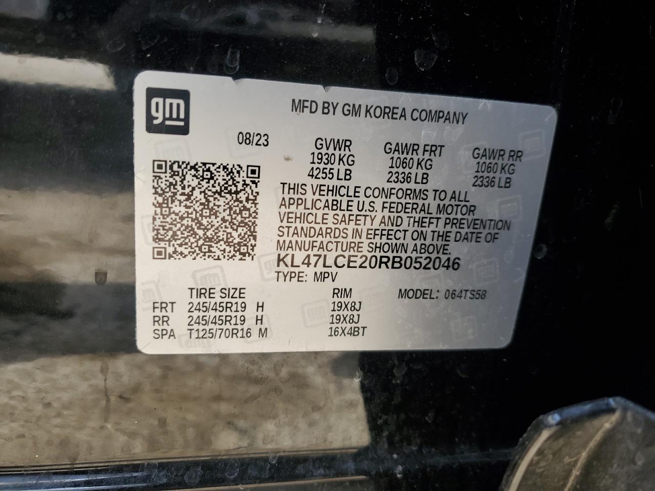 2024 BUICK ENVISTA AVENIR VIN:KL47LCE20RB052046