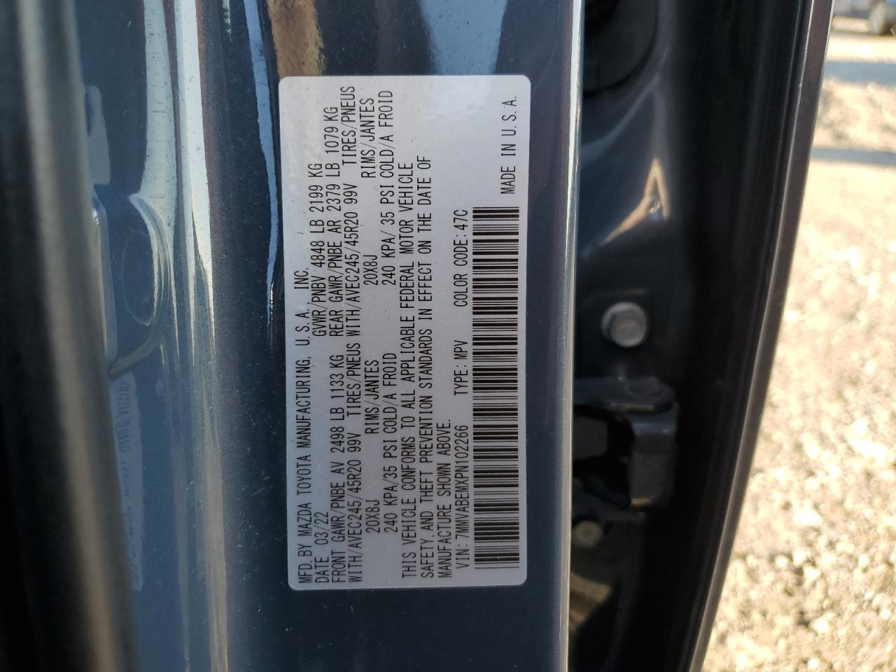 2023 MAZDA CX-50 PREMIUM PLUS VIN:7MMVABEMXPN102266