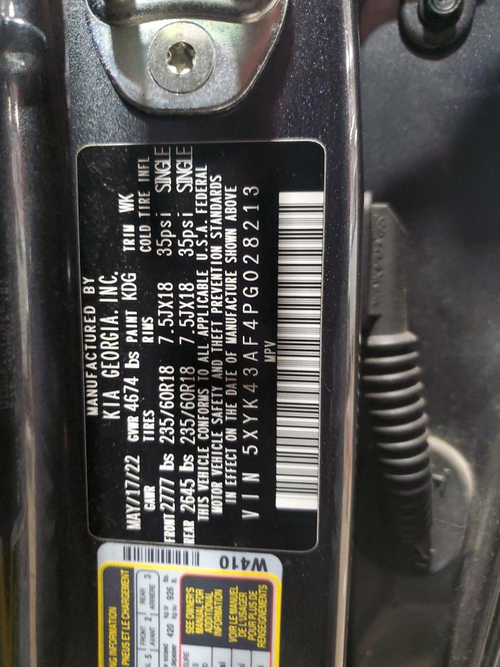 2023 KIA SPORTAGE SX VIN:5XYK43AF4PG028213
