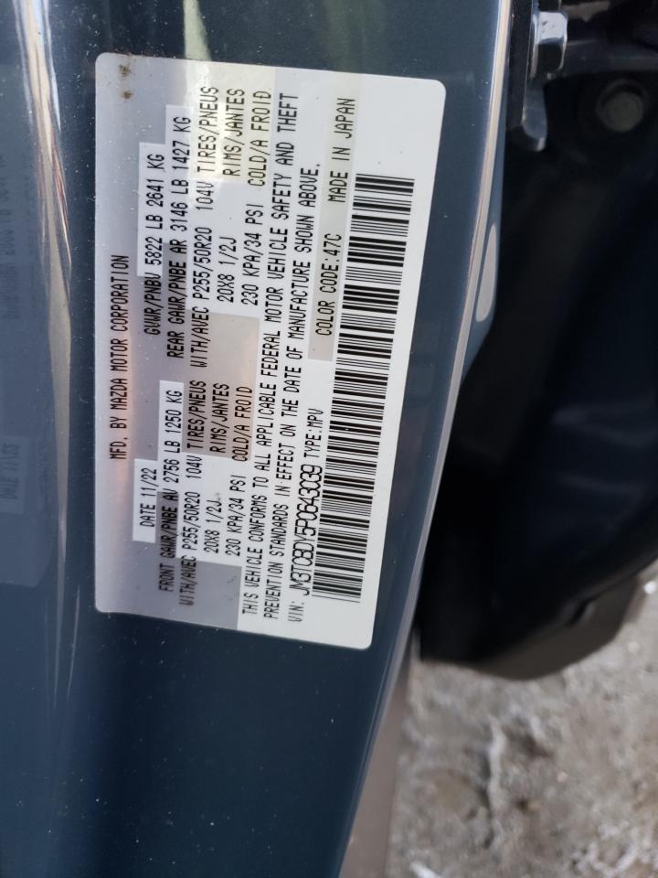 2023 MAZDA CX-9 GRAND TOURING VIN:JM3TCBDY5P0643039