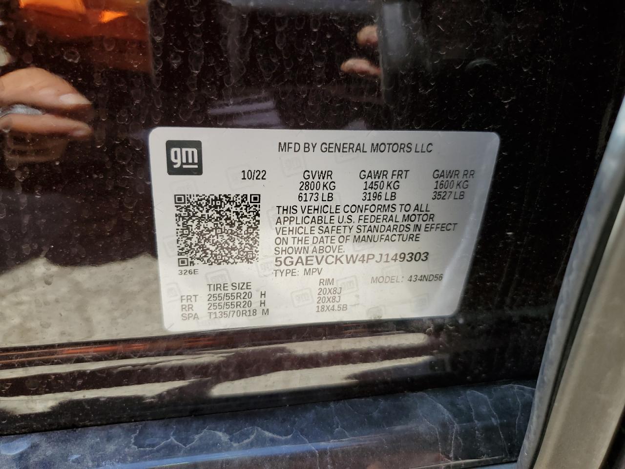 2023 BUICK ENCLAVE AVENIR VIN:5GAEVCKW4PJ149303