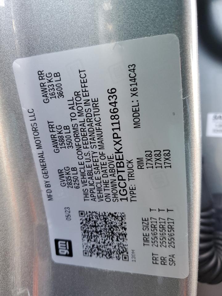 2023 CHEVROLET COLORADO VIN:3GSCL537X8S643927