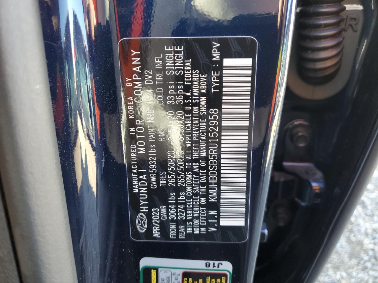 2024 GENESIS GV80 BASE VIN:KMUHBDSB5RU152958