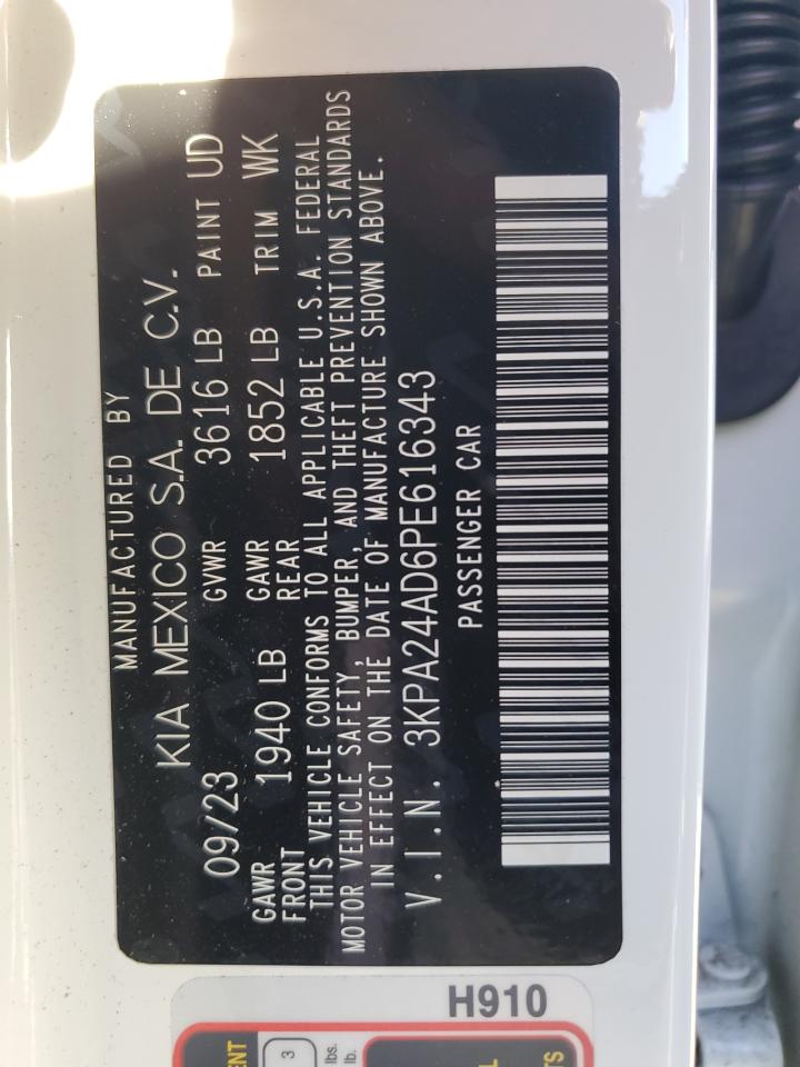 2023 KIA RIO LX VIN:1G1JD5SB1H4110914