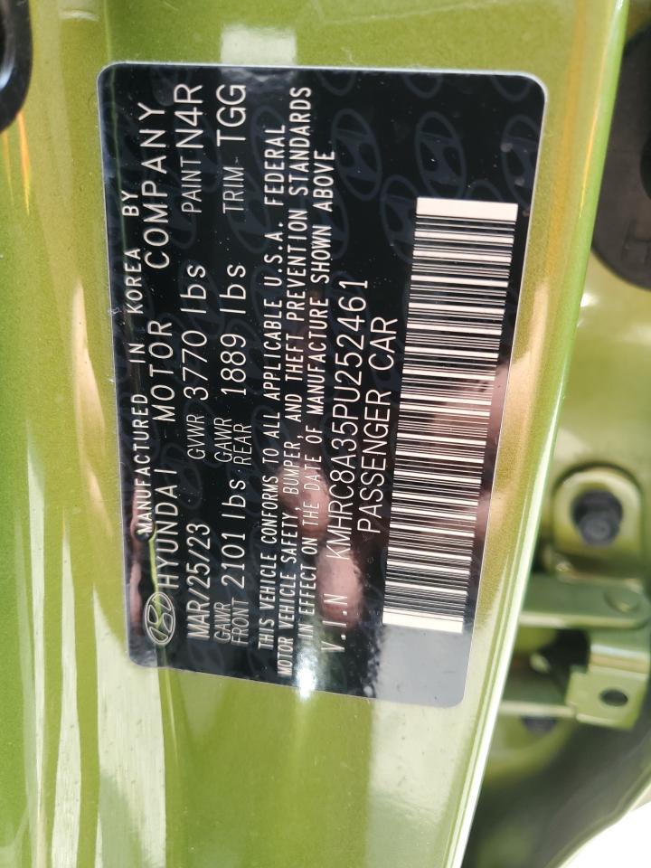 2023 HYUNDAI VENUE SEL VIN:KMHRC8A35PU252461