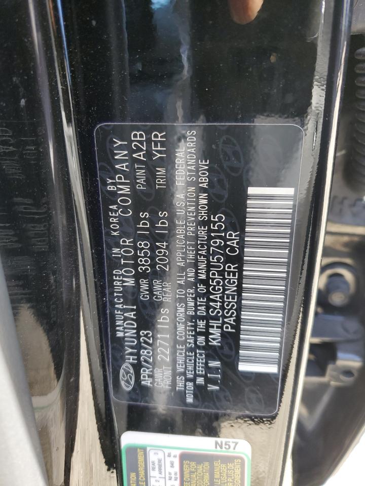 2023 HYUNDAI ELANTRA SEL VIN:KMHLS4AG5PU579155