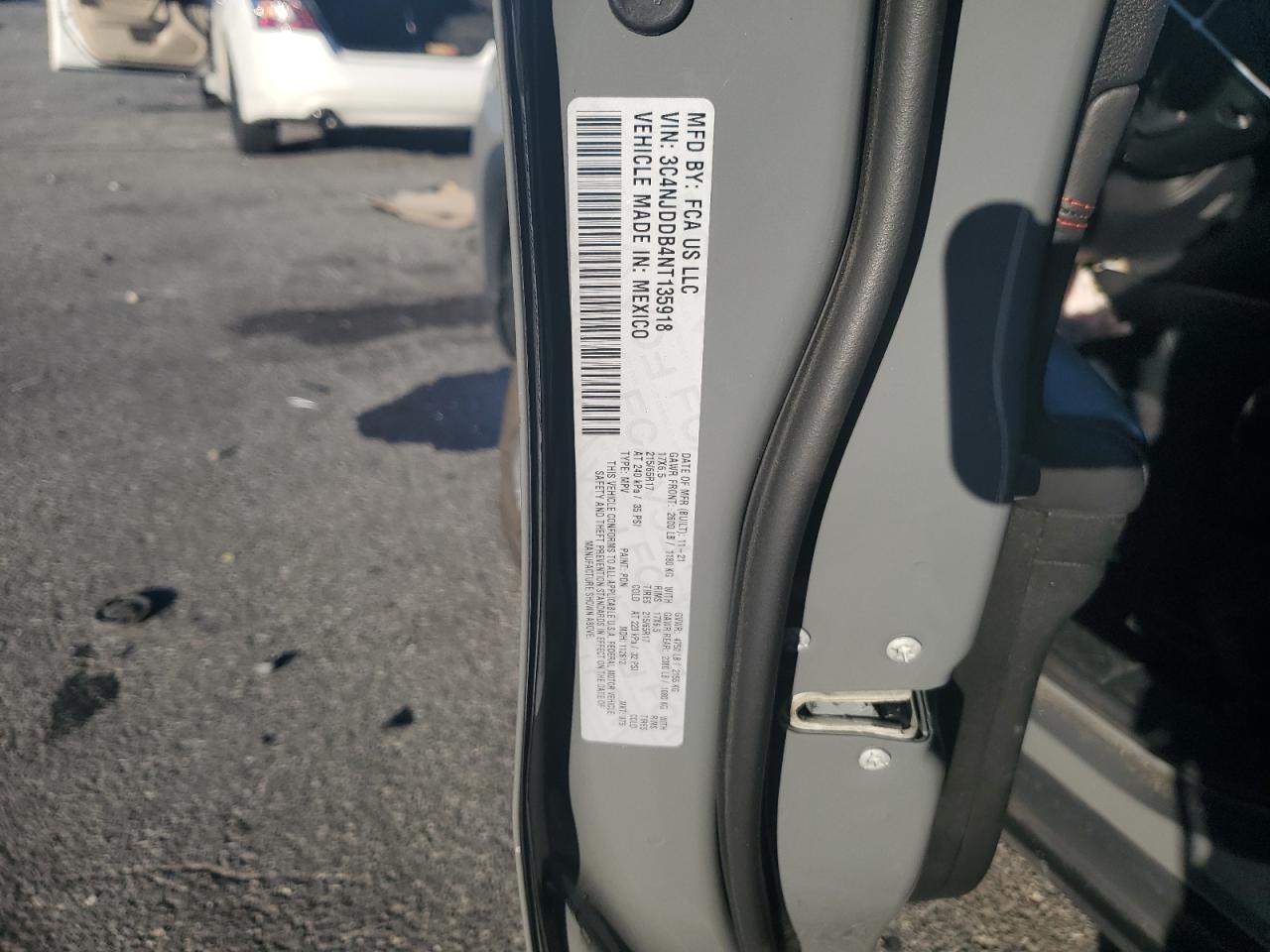 2022 JEEP COMPASS TRAILHAWK VIN:3C4NJDDB4NT135918