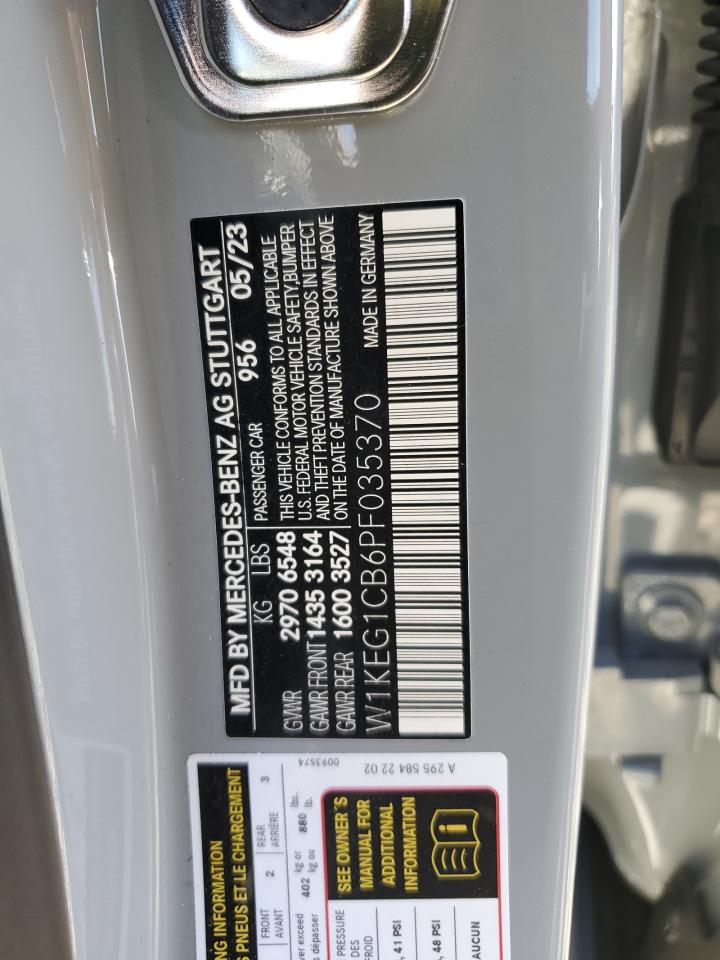 2023 MERCEDES-BENZ EQE SEDAN 350 4MATIC VIN:W1KEG1CB6PF035370