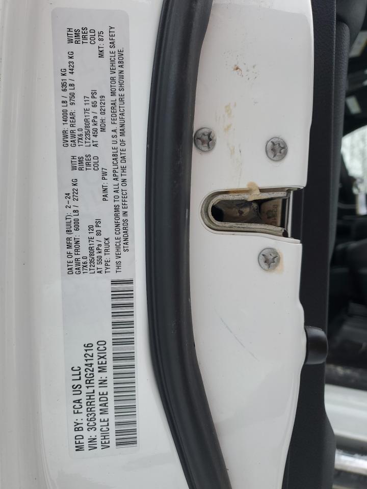 2024 RAM 3500 BIG HORN VIN:3C63RRHL1RG241216