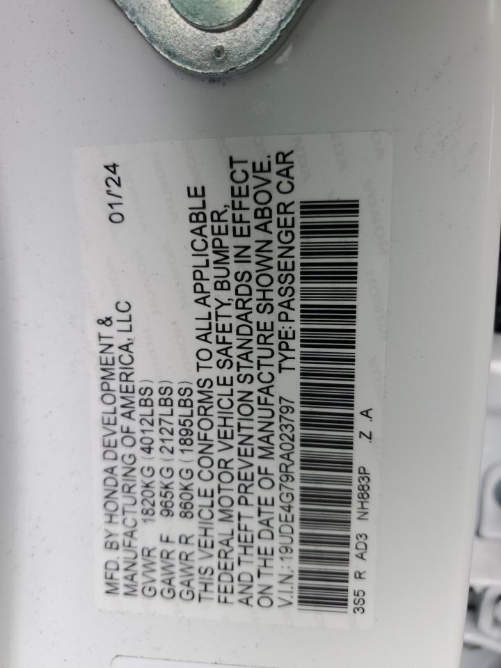 2024 ACURA INTEGRA A-SPEC TECH VIN:19UDE4G79RA023797