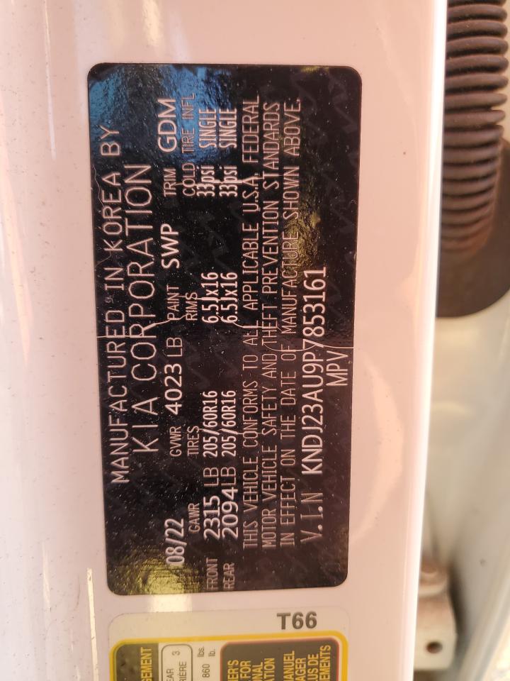 2023 KIA SOUL LX VIN:KNDJ23AU9P7853161