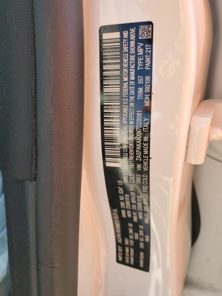 2022 ALFA ROMEO STELVIO VIN:ZASPAKANXN7D28081