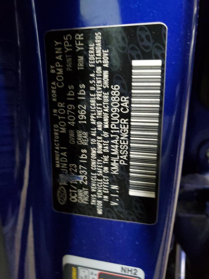 2023 HYUNDAI ELANTRA BLUE VIN:KMHLM4AJ1PU090886