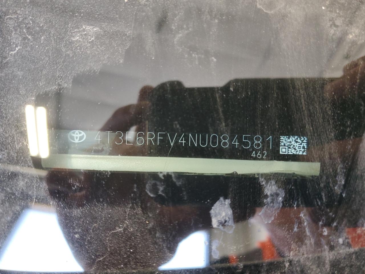 2022 TOYOTA RAV4 XSE VIN:4T3E6RFV4NU084581