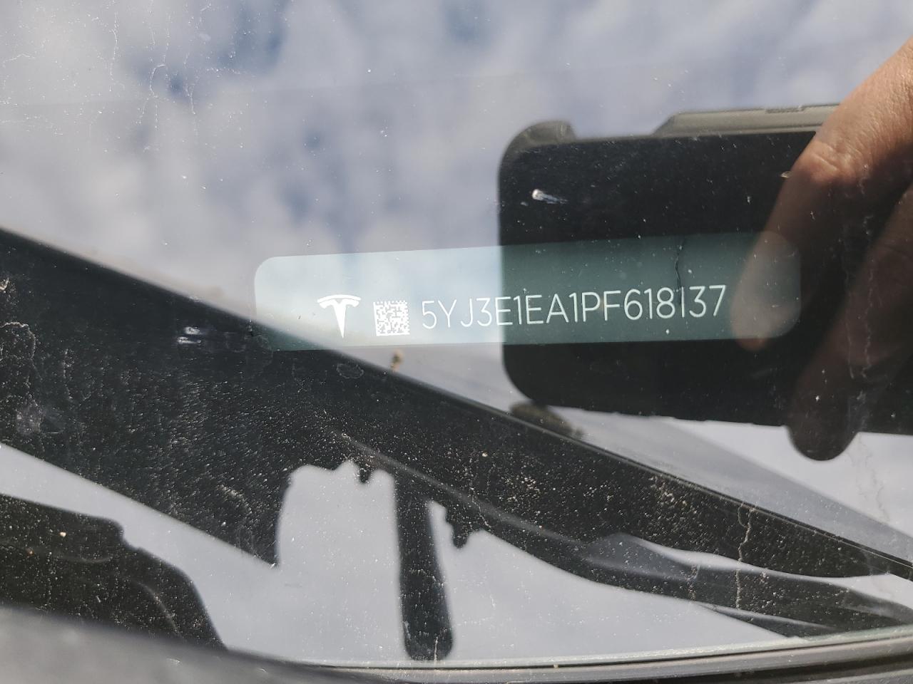 2023 TESLA MODEL 3 VIN:5YJ3E1EA1PF618137