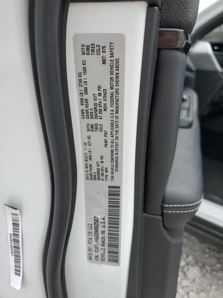 2022 JEEP GRAND CHEROKEE LAREDO VIN:1C4RJHAG0N8625876