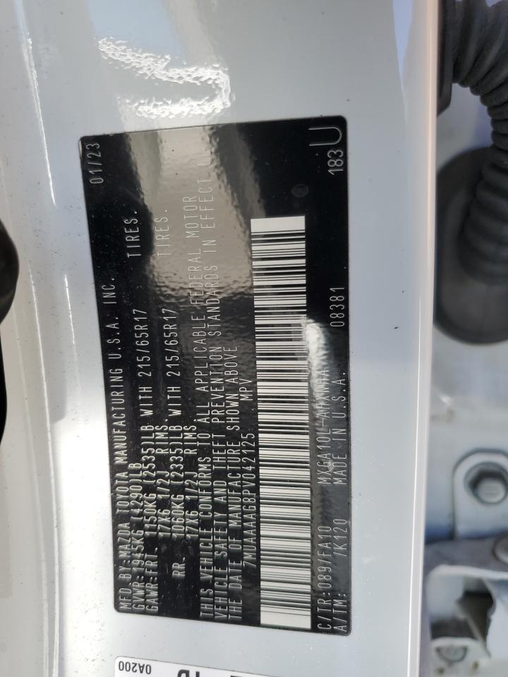 2023 TOYOTA COROLLA CROSS L VIN:7MUAAAAG8PV042125