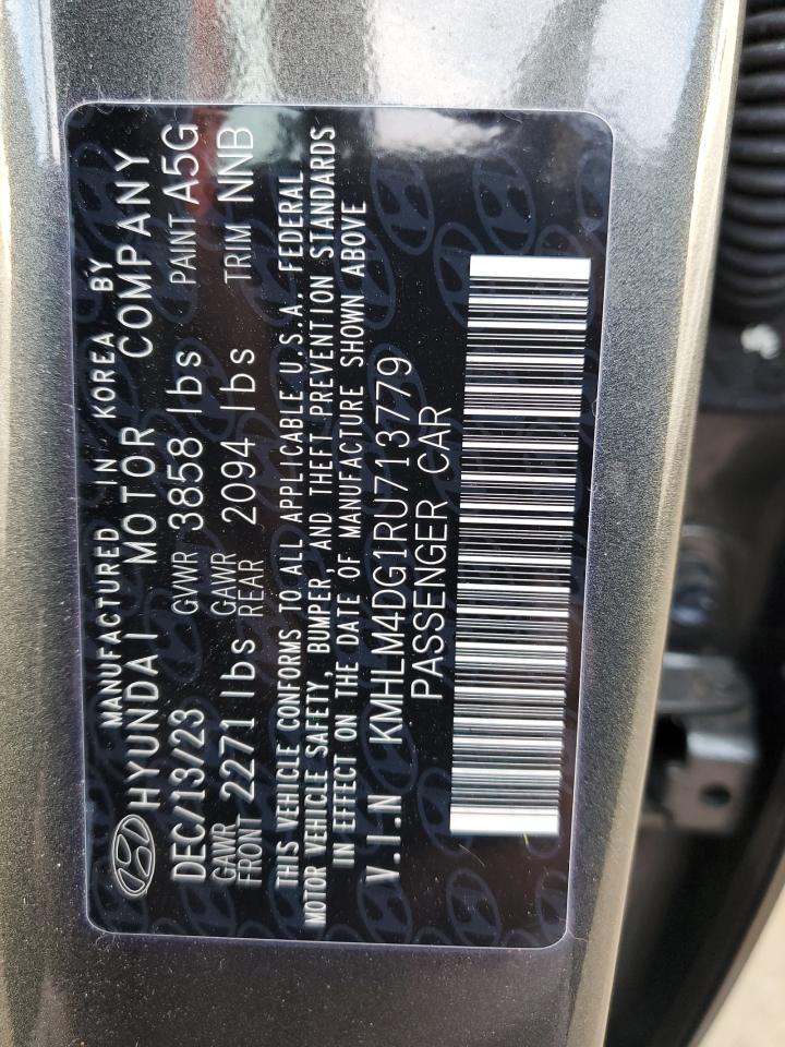 2024 HYUNDAI ELANTRA SEL VIN:KMHLM4DG1RU713779