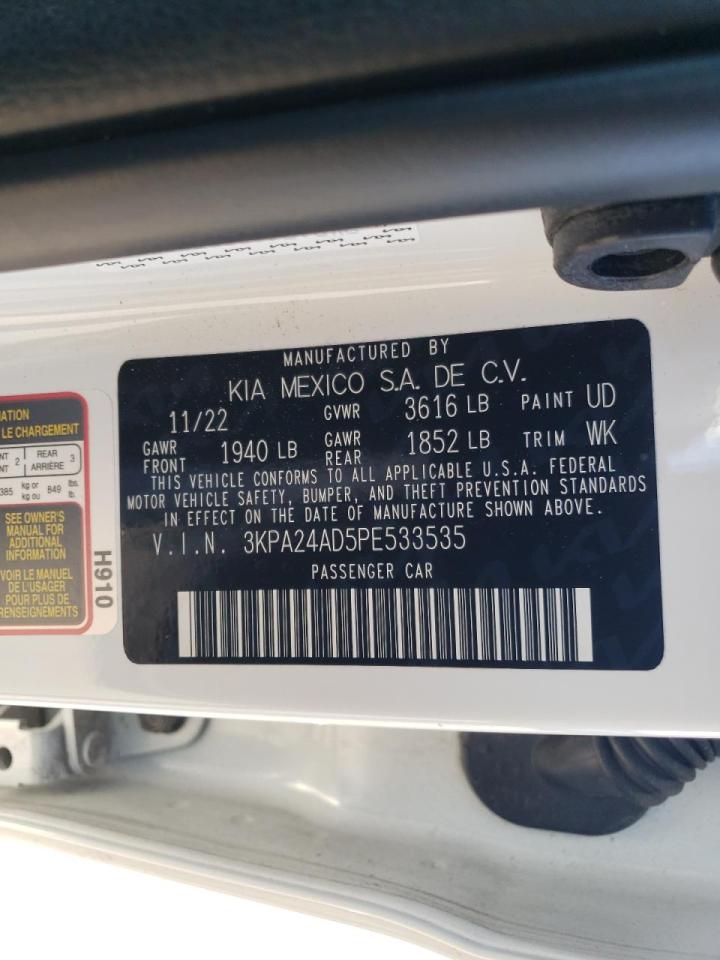 2023 KIA RIO LX VIN:3KPA24AD5PE533535