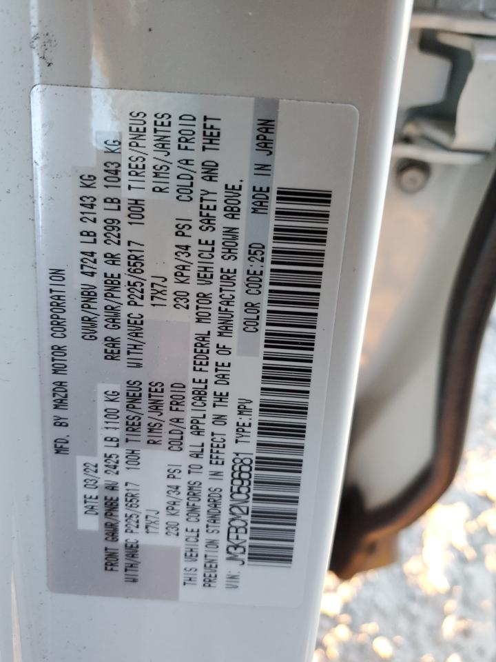 2022 MAZDA CX-5 PREFERRED VIN:JM3KFBCM2N0596681