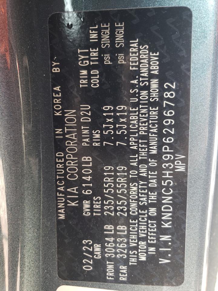 2023 KIA CARNIVAL EX VIN:KNDNC5H39P6296782