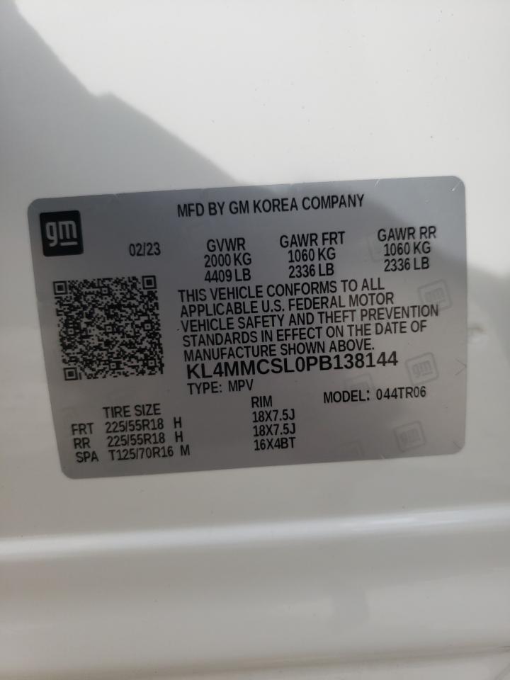 2023 BUICK ENCORE GX PREFERRED VIN:KL4MMCSL0PB138144