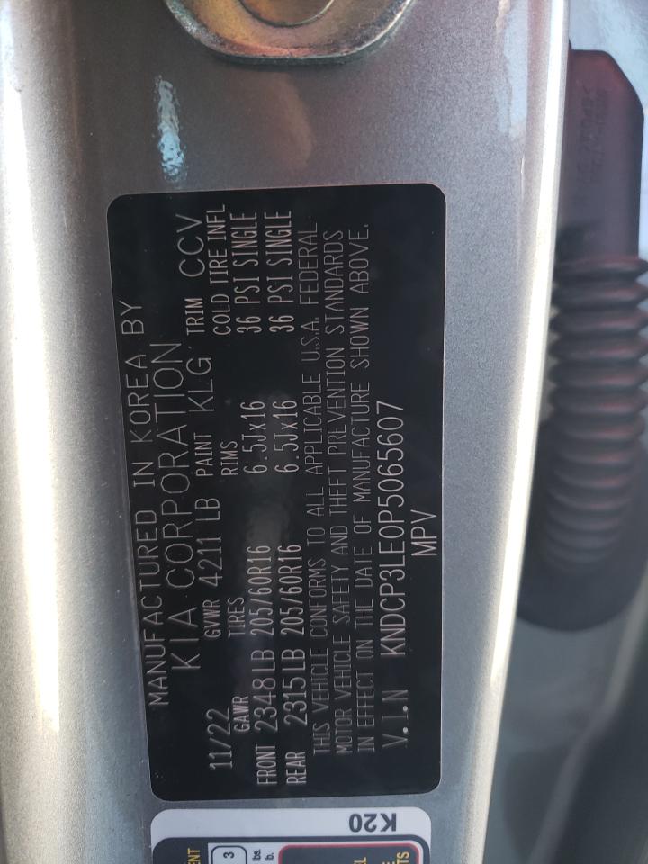 2023 KIA NIRO LX VIN:KNDCP3LE0P5065607