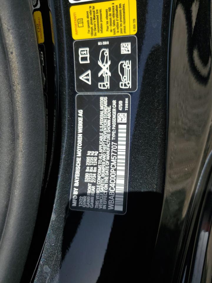 2023 BMW M850XI VIN:WBABC4C00PCM57707