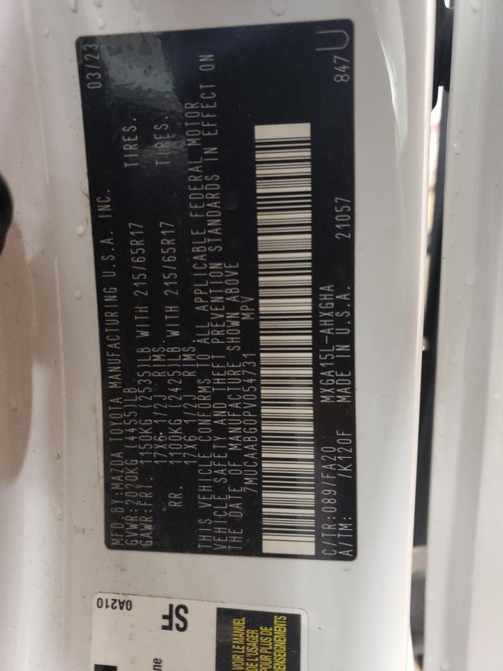 2023 TOYOTA COROLLA CROSS LE VIN:7MUCAABG0PV054731