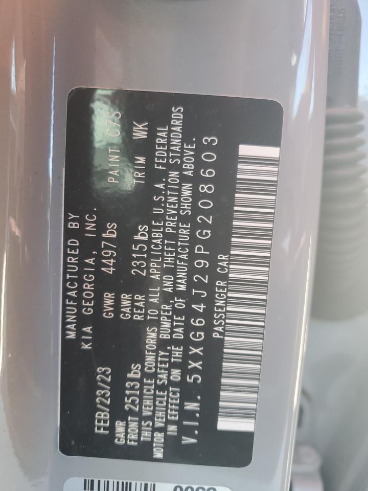 2023 KIA K5 GT LINE VIN:5XXG64J29PG208603