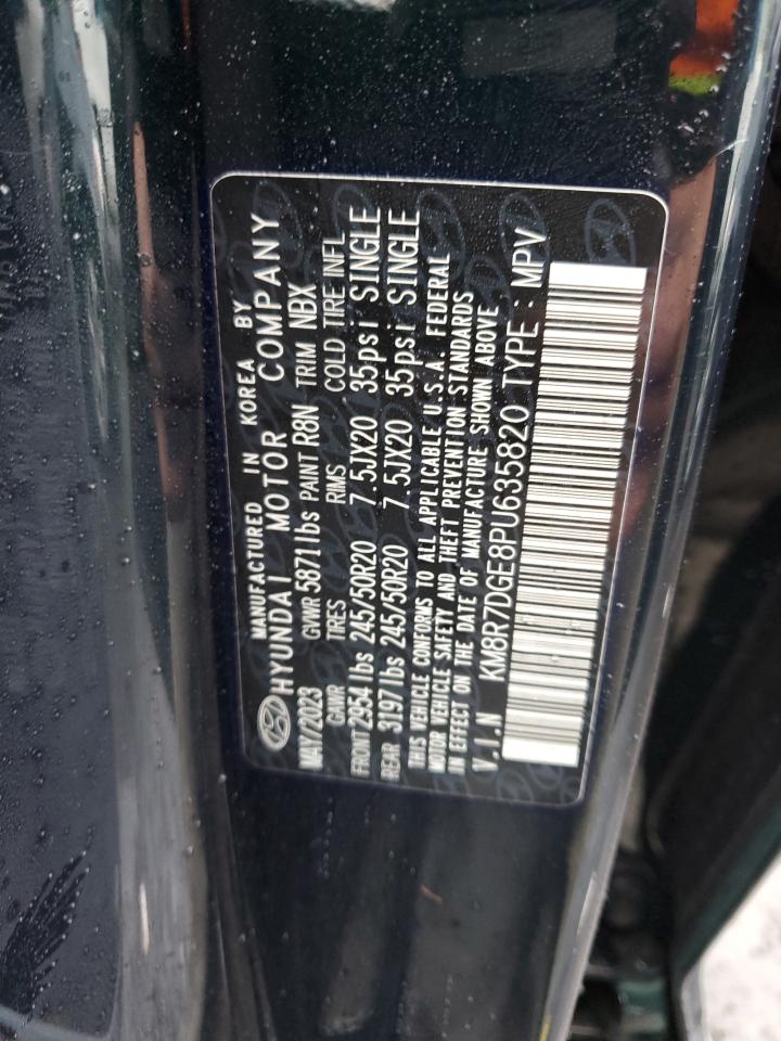 2023 HYUNDAI PALISADE CALLIGRAPHY VIN:KM8R7DGE8PU635820