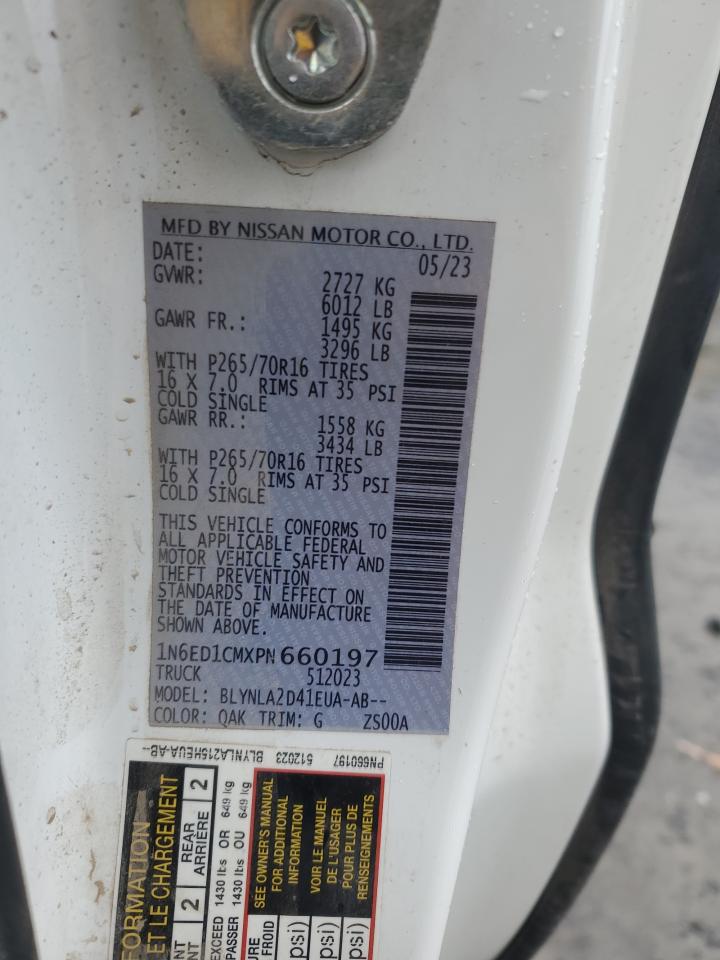 2023 NISSAN FRONTIER S VIN:1N6ED1CMXPN660197