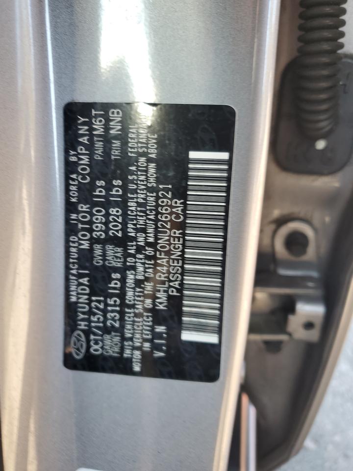 2022 HYUNDAI ELANTRA N LINE VIN:KMHLR4AF0NU266921