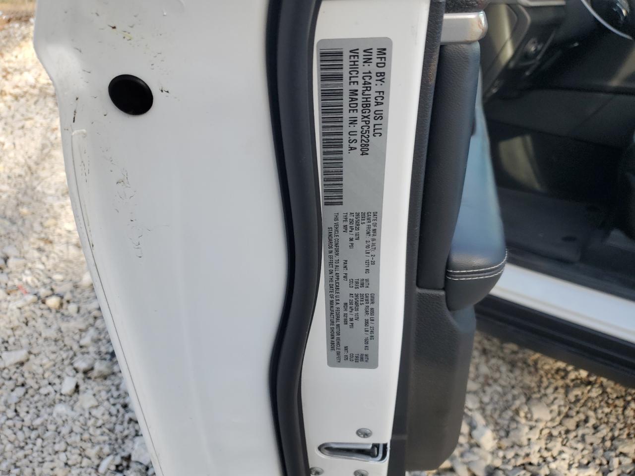 2023 JEEP GRAND CHEROKEE LIMITED VIN:1C4RJHBGXPC522804