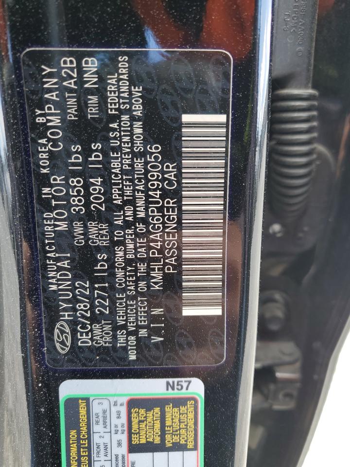 2023 HYUNDAI ELANTRA LIMITED VIN:KMHLP4AG6PU499056