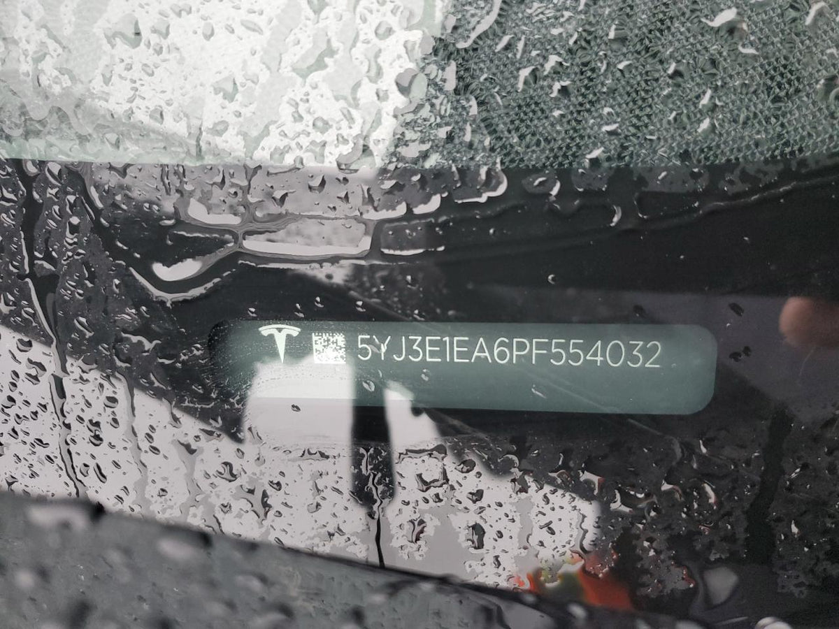 2023 TESLA MODEL 3 VIN:5YJ3E1EA6PF554032