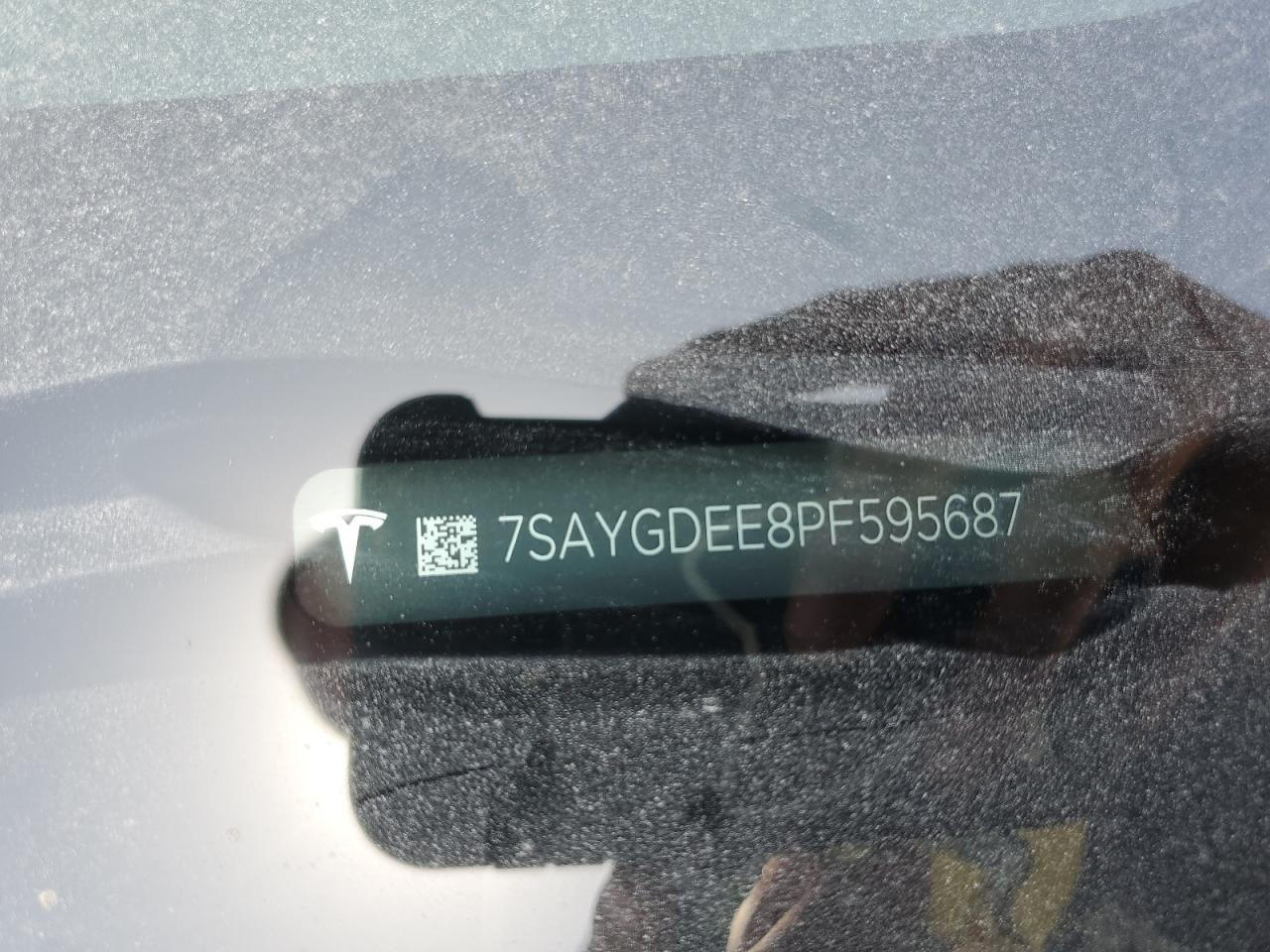 2023 TESLA MODEL Y VIN:7SAYGDEE8PF595687