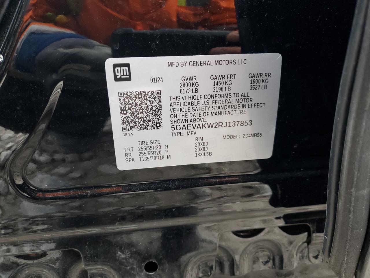 2024 BUICK ENCLAVE ESSENCE VIN:5GAEVAKW2RJ137853