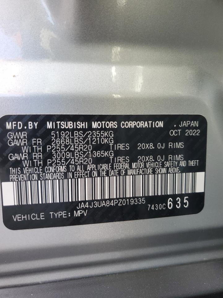 2023 MITSUBISHI OUTLANDER SE VIN:JA4J3UA84PZ019335