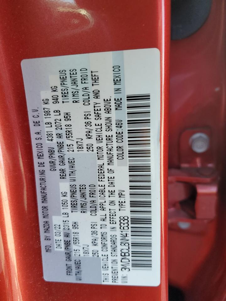 2022 MAZDA CX-30 PREFERRED VIN:3MVDMBCL8NM416338