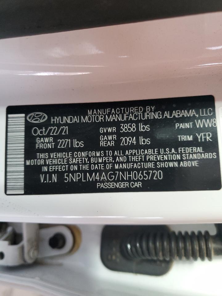 2022 HYUNDAI ELANTRA SEL VIN:JF2SJAHC3FH414783