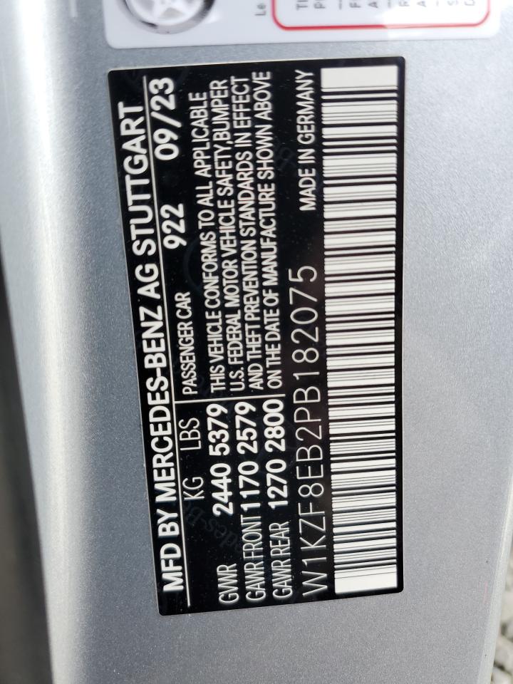 2023 MERCEDES-BENZ E 350 4MATIC VIN:W1KZF8EB2PB182075