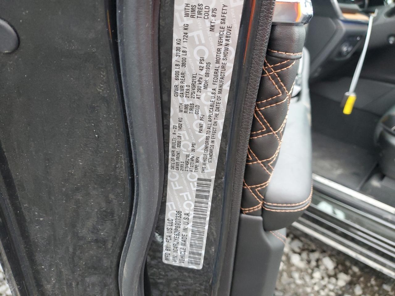 2023 JEEP GRAND CHEROKEE SUMMIT 4XE VIN:1C4RJYE63P8907336