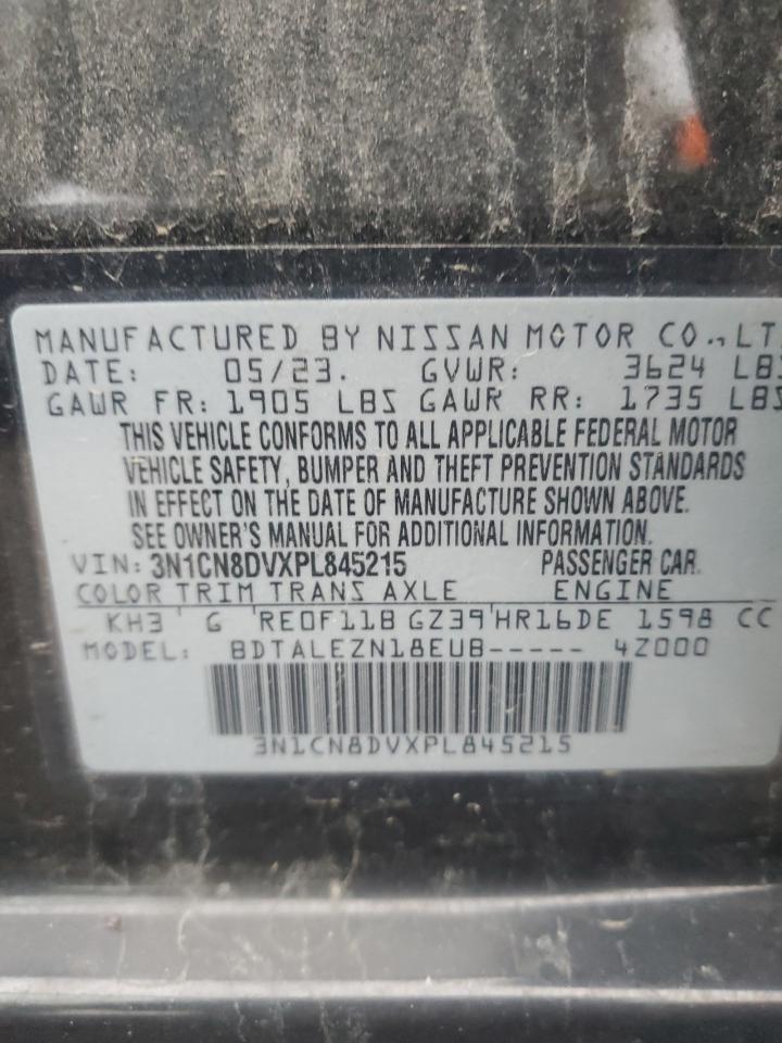 2023 NISSAN VERSA S VIN:3N1CN8DVXPL845215